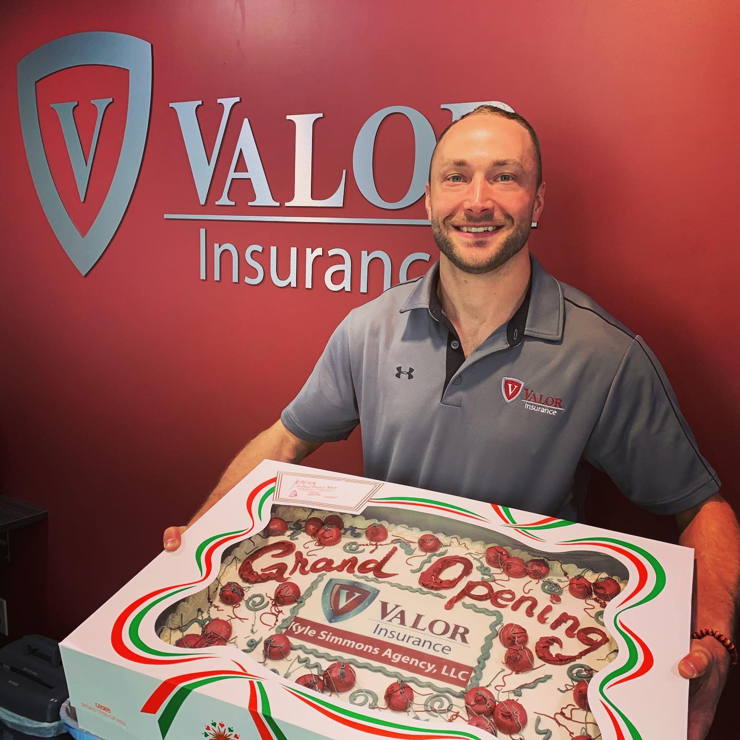 Kyle Simmons Agency Grand Opening Cake